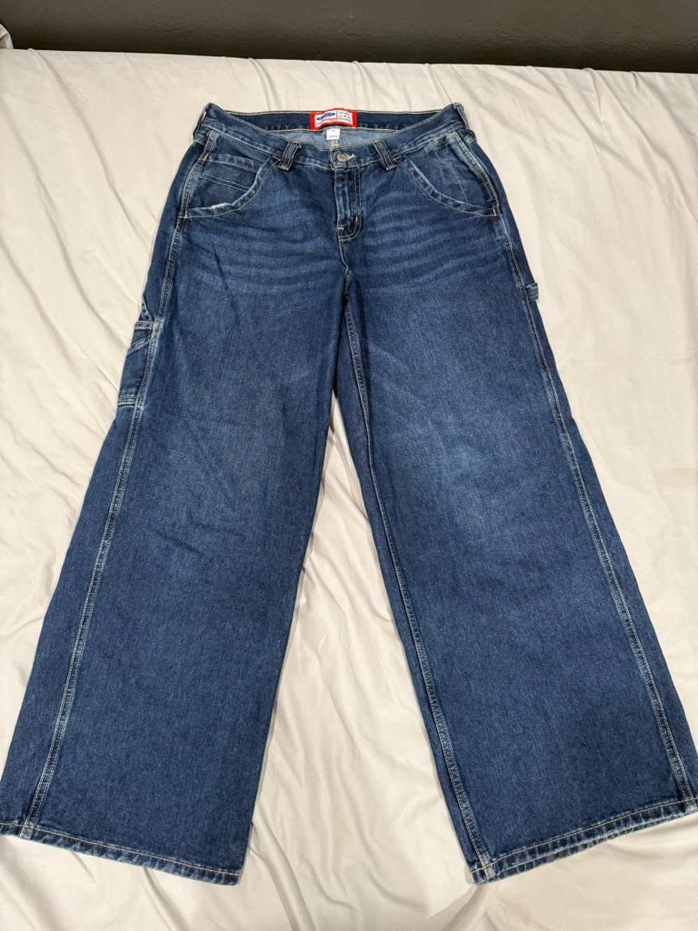 Old Navy Wide-Leg Dark Blue Carpenter Jeans